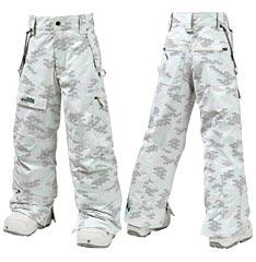 ����� Burton Girls Cargo Pant_Rock Salt Bitmap Print