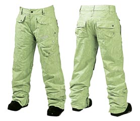 ����� Burton HENNA PANT green glass tokyo jacquard