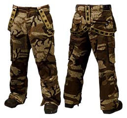 ����� Burton RONIN CARGO PANT_roasted brown rain camo
