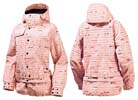 ������ Burton AFTERHOURS JACKET prep pink birds on a wire print