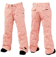  Burton Downtown Insulated Pant _Prep Pink Birds on a Wire Print