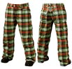 ШТАНЫ Burton Stow Cargo Pant_Green Glass Gridlock Plaid Print